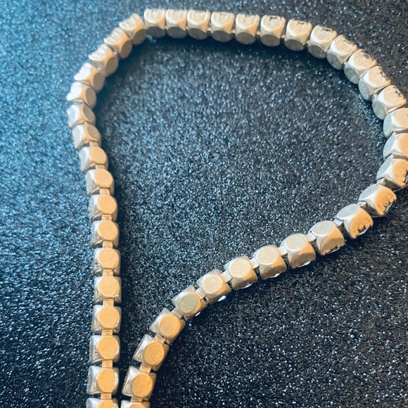 Vintage Sterling ‘Diamond’ Necklace - Picture 3 of 14